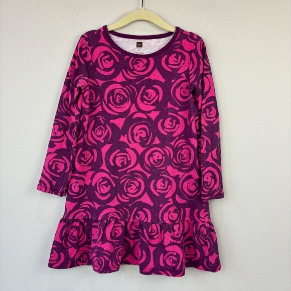 Tea Collection Rennie Rose Ruffle Dress 5 - Picture 1 of 8